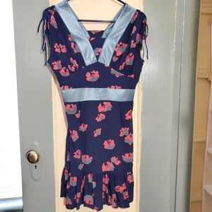 Silk mermaid mini dress